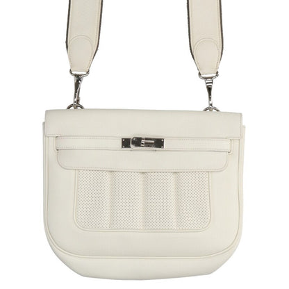 HERMES Berline 28 Evercolor Craie Shoulder Bag Size ONE SIZE