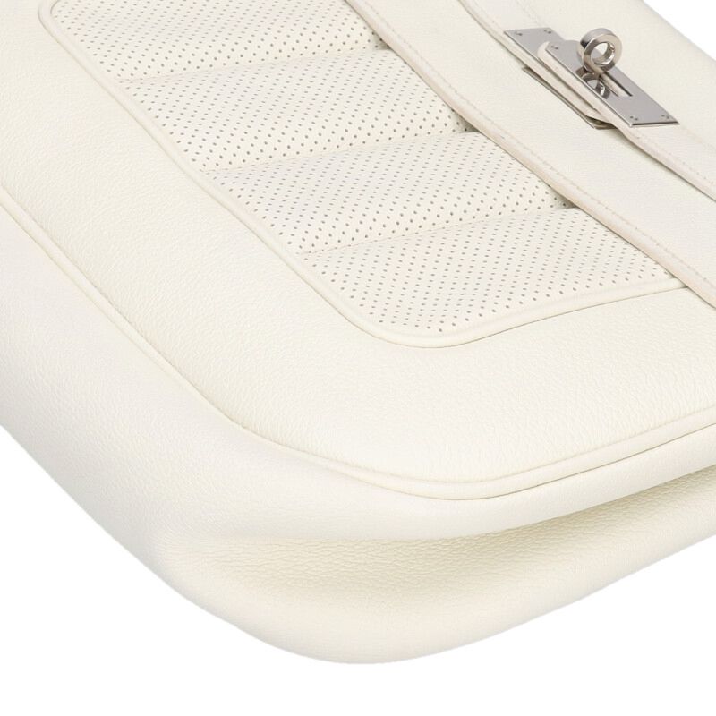 HERMES Berline 28 Evercolor Craie Shoulder Bag Size ONE SIZE
