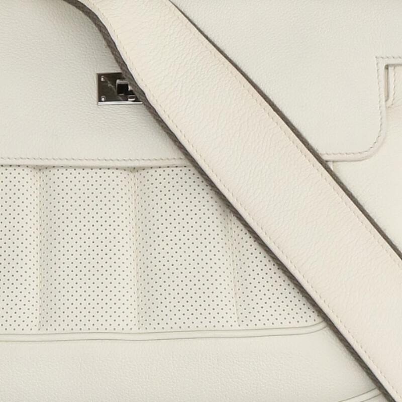 HERMES Berline 28 Evercolor Craie Shoulder Bag Size ONE SIZE