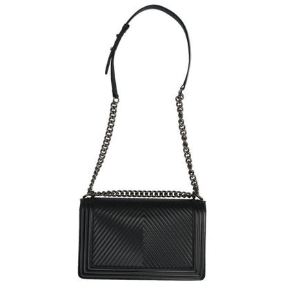 CHANEL Boy Chanel 28 Chevron Calfskin Chain Size ONE SIZE