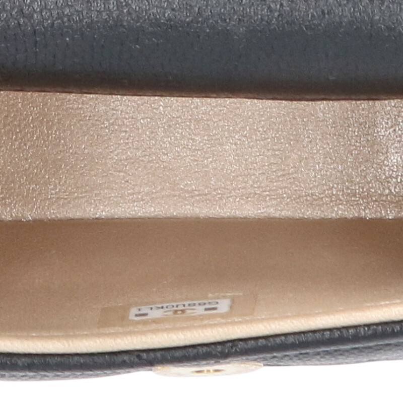 CHANEL Coco Mark Caviar Skin Chain Shoulder Size ONE SIZE