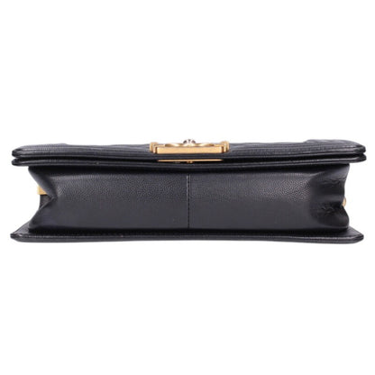 CHANEL Boy Chanel 25 Caviar Skin Chain Bag Size ONE SIZE