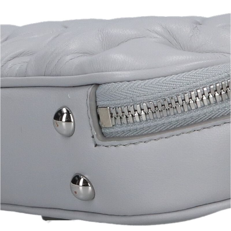 Maison Margiela Glam Slam Leather Shoulder Bag Gray Size UNI