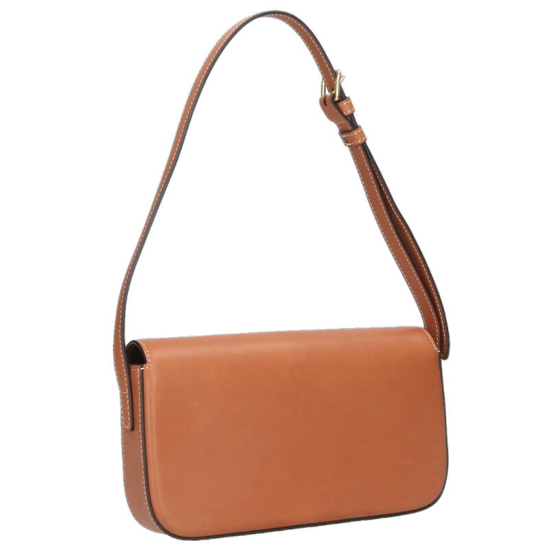 CELINE Claude Triomphe Leather Shoulder Bag Size ONE SIZE