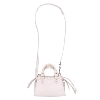 BALENCIAGA Neo Classic City Nano Bag White Size ONE SIZE