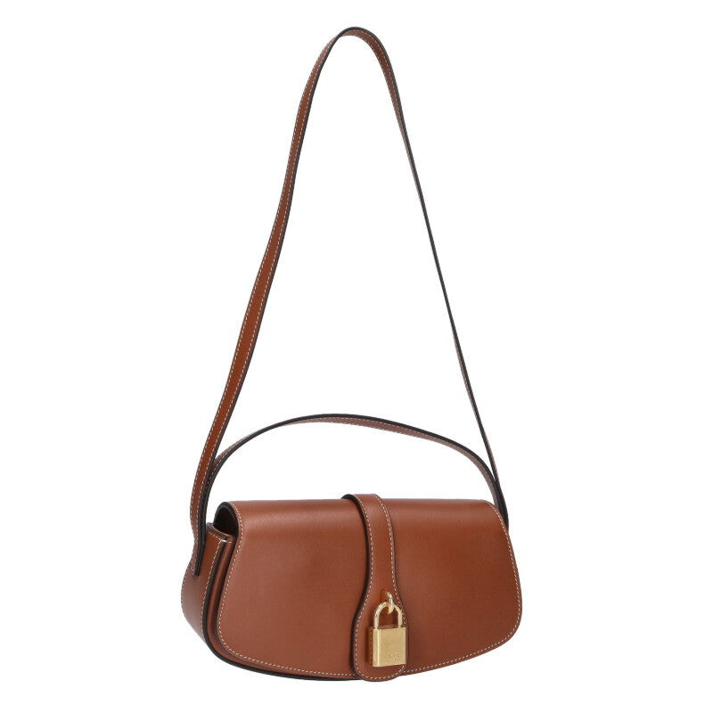 CELINE Tabou SLG 3-Way Shoulder Bag Brown/Gold Size ONE SIZE