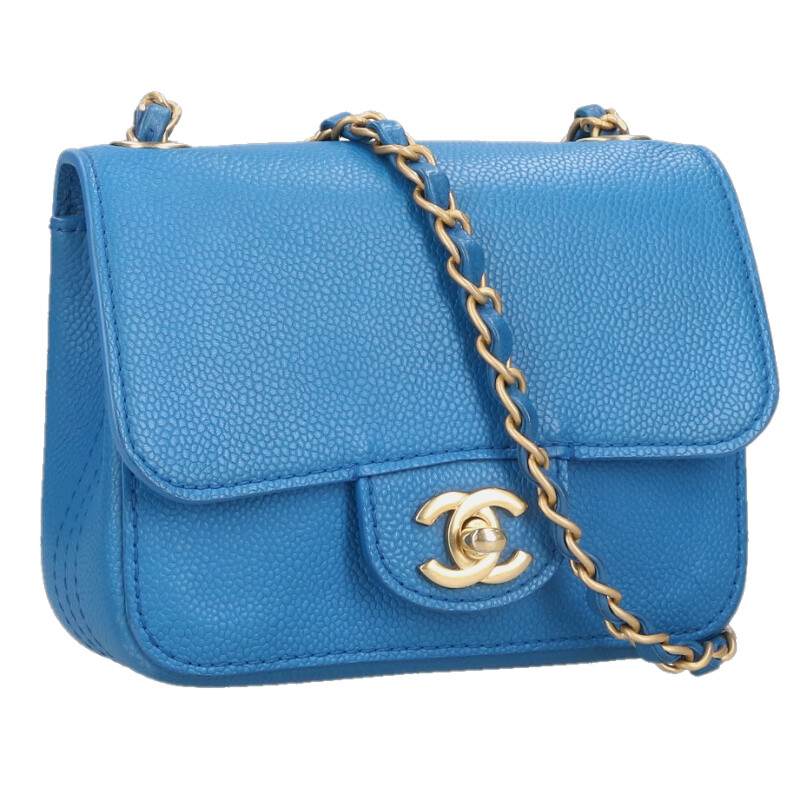 CHANEL Caviar Skin Mini Square Shoulder Bag Size ONE SIZE