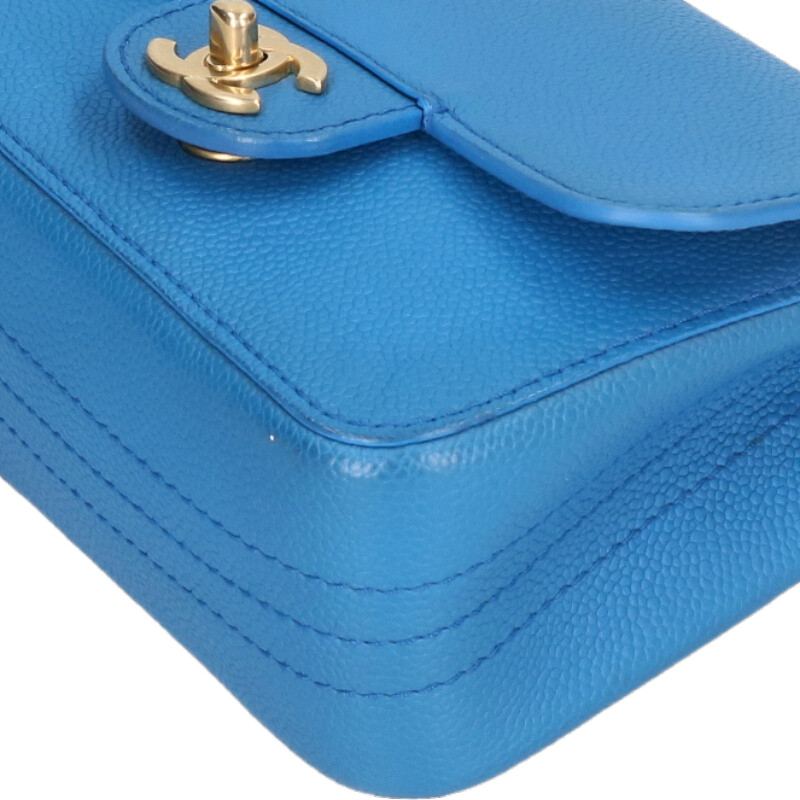 CHANEL Caviar Skin Mini Square Shoulder Bag Size ONE SIZE