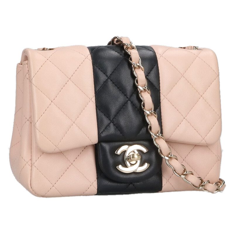 CHANEL Mini Matelasse Lambskin Chain Shoulder Size ONE Multi