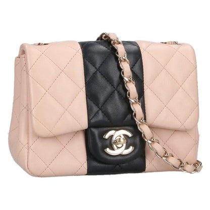 CHANEL Mini Matelasse Lambskin Chain Shoulder Size ONE Multi