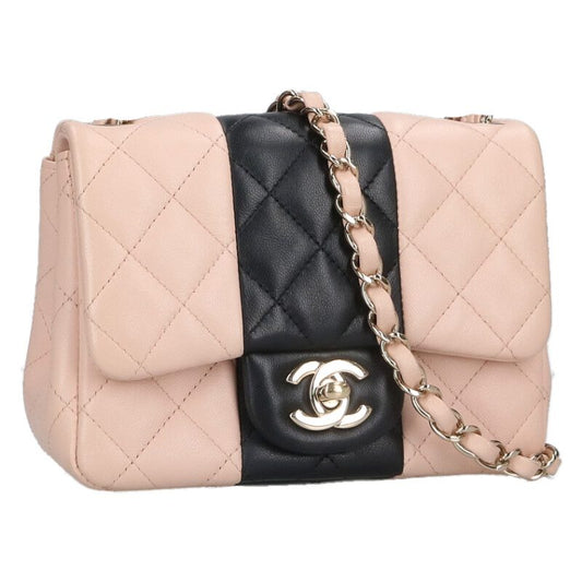 CHANEL Mini Matelasse Lambskin Chain Shoulder Size ONE Multi