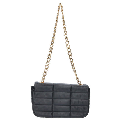 CELINE Chain Strap Logo Leather Shoulder Bag Size ONE SIZE