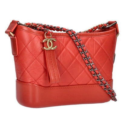 CHANEL Gabrielle Aged Calfskin Chain Shoulder Size ONE SIZE