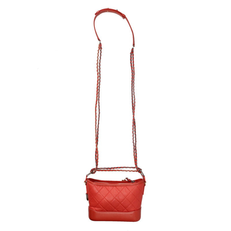 CHANEL Gabrielle Aged Calfskin Chain Shoulder Size ONE SIZE
