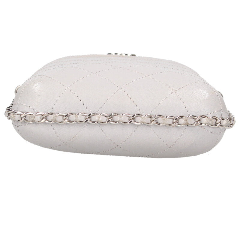 CHANEL Matelasse Lambskin Chain Phone Case Bag Size ONE SIZE