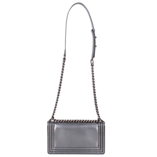 CHANEL Boy Chanel 25 Patent Chain Shoulder Bag Size ONE SIZE