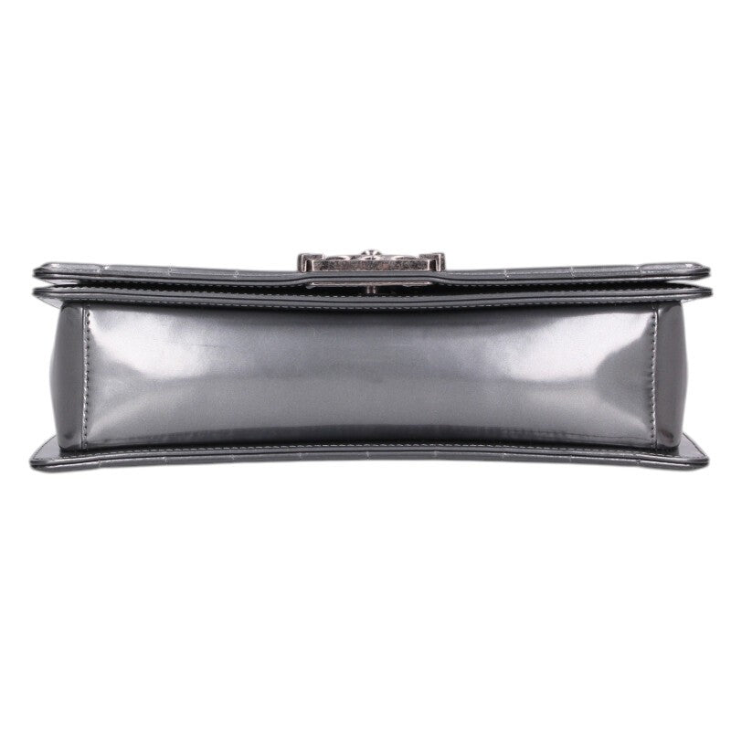 CHANEL Boy Chanel 25 Patent Chain Shoulder Bag Size ONE SIZE