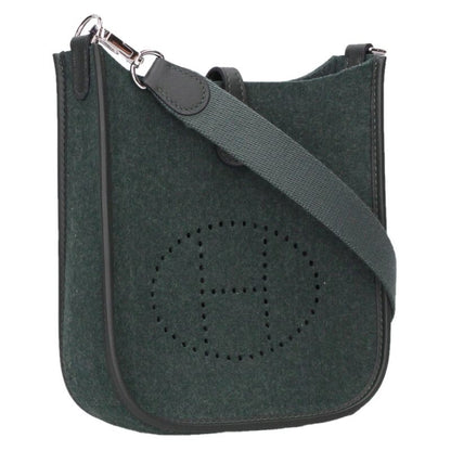 HERMES Evelyne TPM Vert Cypress Felt Leather Size ONE SIZE
