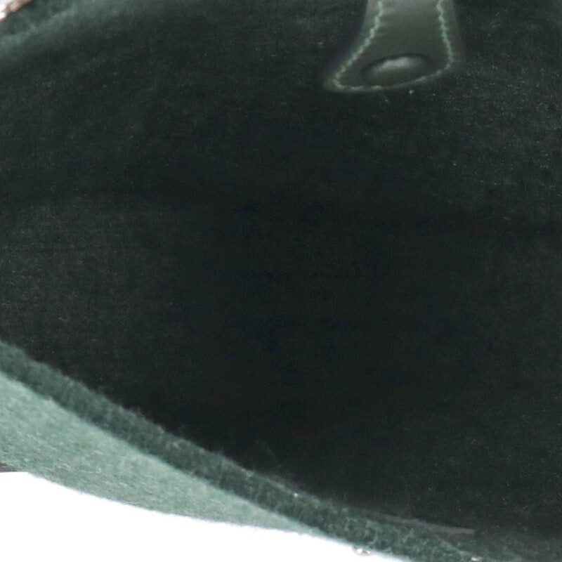 HERMES Evelyne TPM Vert Cypress Felt Leather Size ONE SIZE