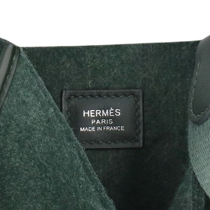 HERMES Evelyne TPM Vert Cypress Felt Leather Size ONE SIZE