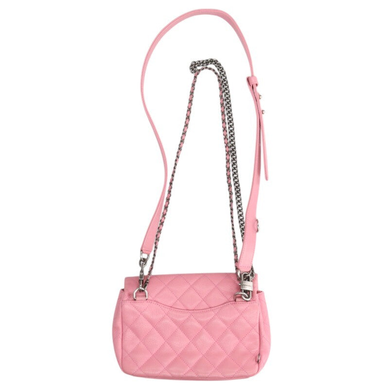CHANEL Matelasse Calfskin Chain Shoulder Bag Size ONE SIZE