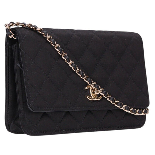 CHANEL Coco Ball Satin Chain Wallet on Chain Size ONE SIZE