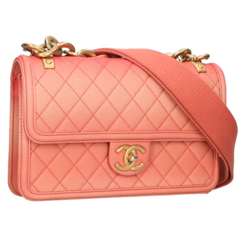 CHANEL Sunset On The Sea Caviar Chain Shoulder Size ONE SIZE