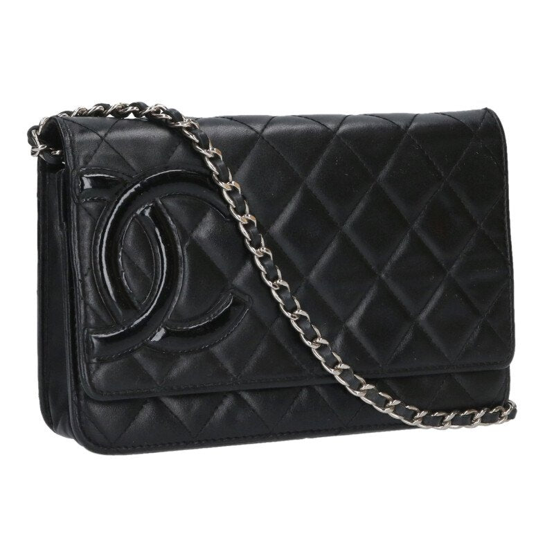CHANEL Cambon Coco Mark Chain Wallet Shoulder Size ONE SIZE