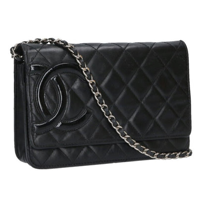 CHANEL Cambon Coco Mark Chain Wallet Shoulder Size ONE SIZE