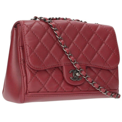 CHANEL Matelasse Lambskin Chain Shoulder Bag Size ONE SIZE