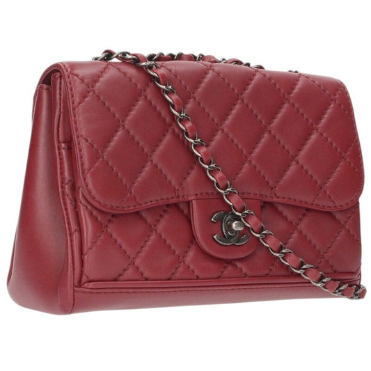 CHANEL Matelasse Lambskin Chain Shoulder Bag Size ONE SIZE