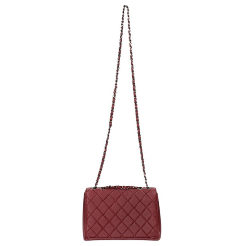 CHANEL Matelasse Lambskin Chain Shoulder Bag Size ONE SIZE
