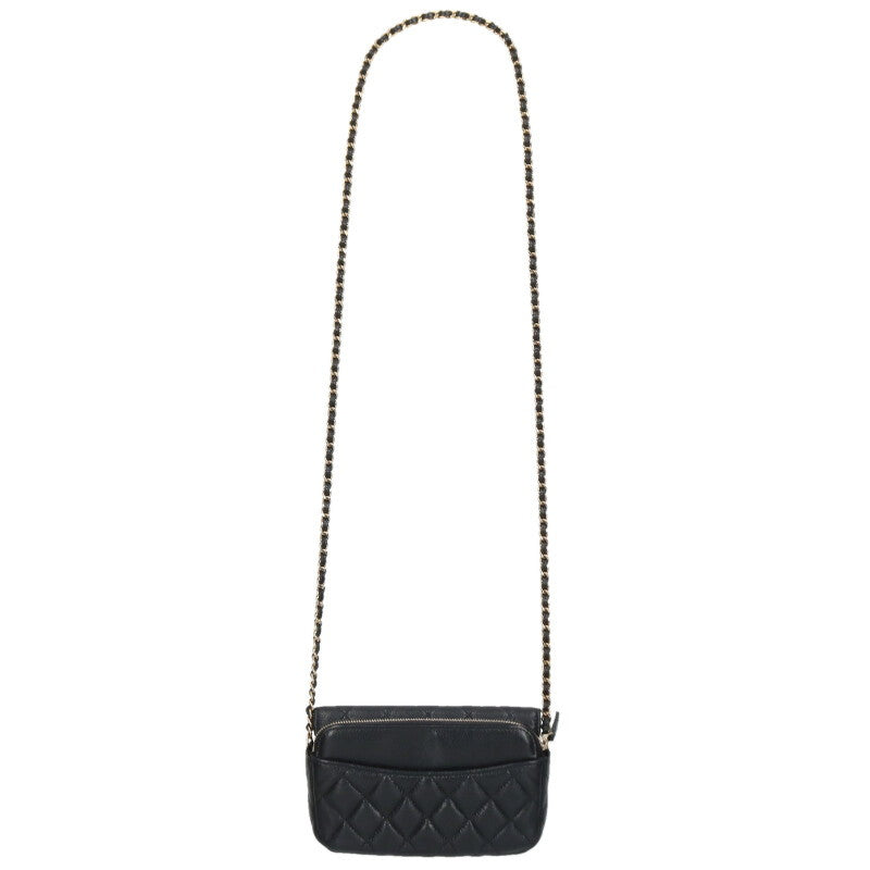 CHANEL AP2096 Matelasse Chain Wallet Shoulder Size ONE SIZE