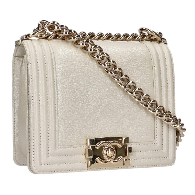 CHANEL Boy Chanel Caviar Skin Chain Shoulder Size ONE SIZE