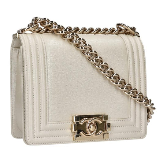 CHANEL Boy Chanel Caviar Skin Chain Shoulder Size ONE SIZE