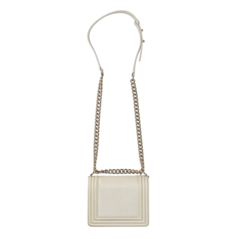 CHANEL Boy Chanel Caviar Skin Chain Shoulder Size ONE SIZE