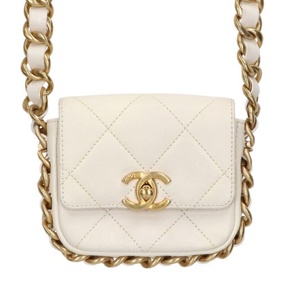 CHANEL AS2833 Calfskin Chain Shoulder Bag Size ONE SIZE