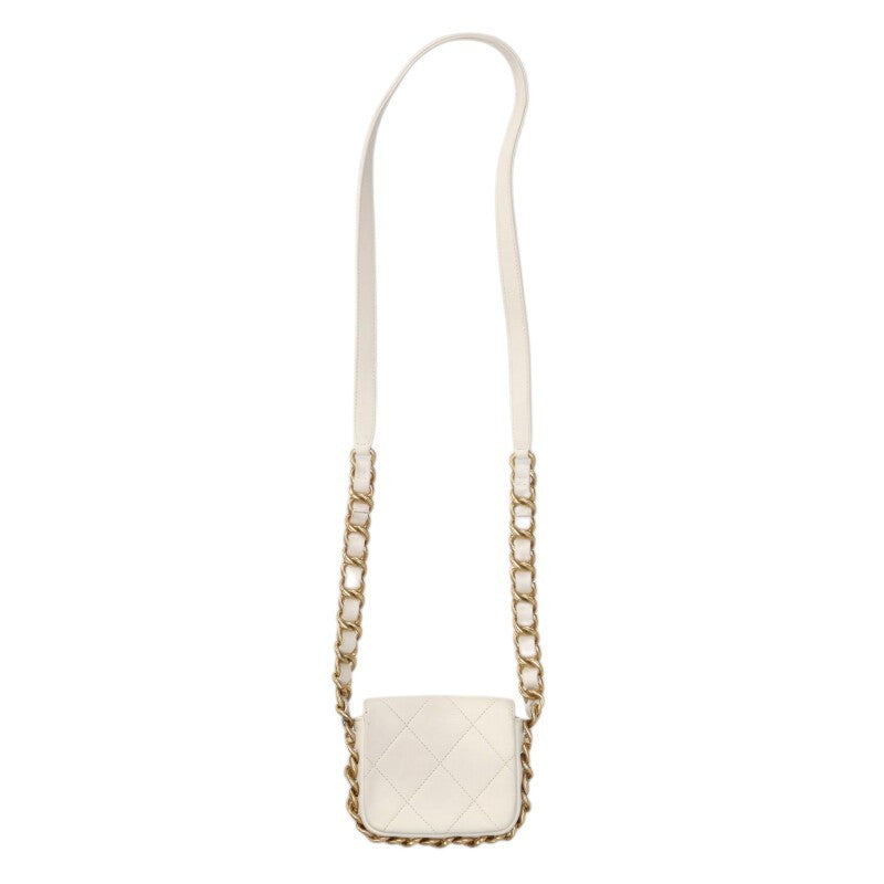 CHANEL AS2833 Calfskin Chain Shoulder Bag Size ONE SIZE