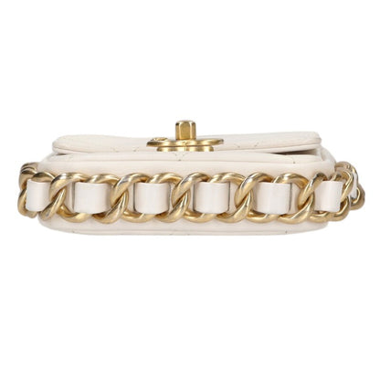 CHANEL AS2833 Calfskin Chain Shoulder Bag Size ONE SIZE