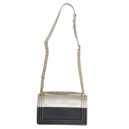 CHANEL Boy Chanel 25 Bicolor Calfskin Chain Size ONE Multi