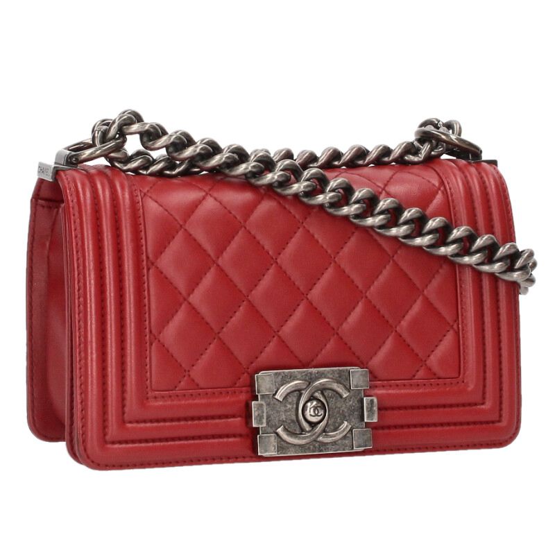 CHANEL Boy Chanel 20 Lambskin Chain Shoulder Size ONE Multi