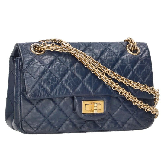 CHANEL 2.55 Mini Aged Calfskin Chain Shoulder Size ONE SIZE