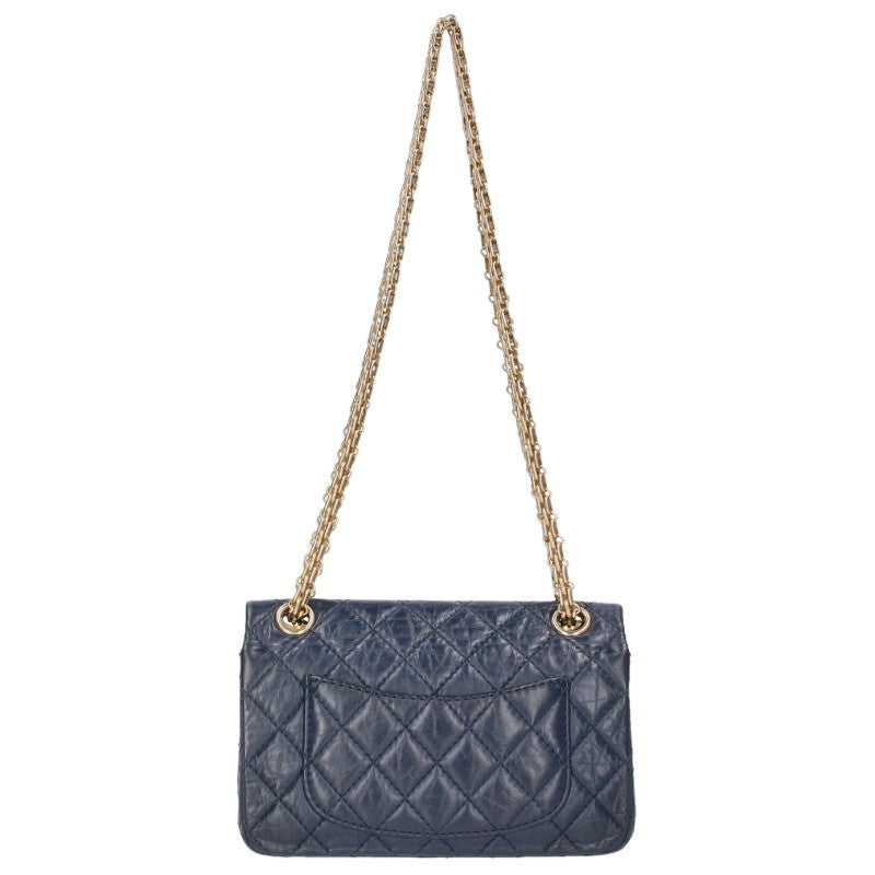 CHANEL 2.55 Mini Aged Calfskin Chain Shoulder Size ONE SIZE