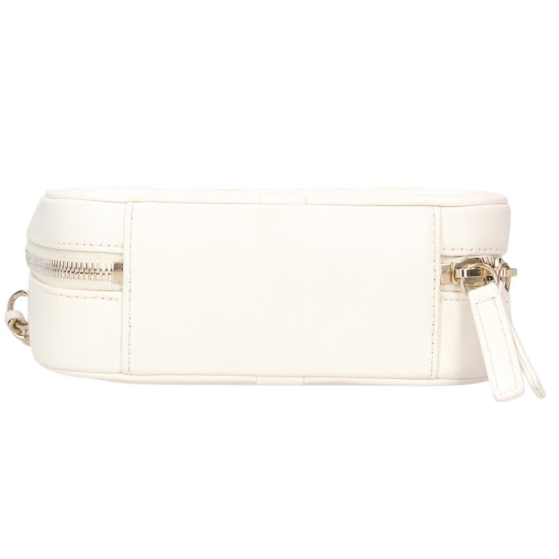 CHANEL Coco Mark Chain Camera Bag White Size ONE SIZE