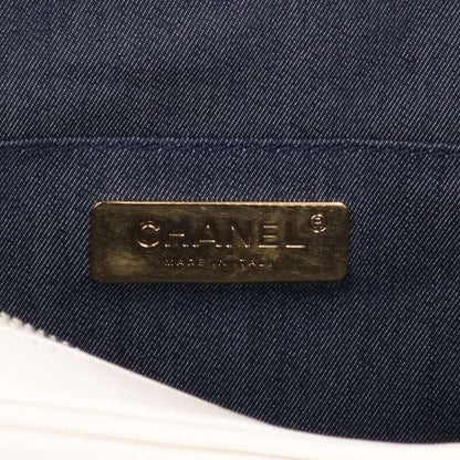 CHANEL Coco Mark Chain Camera Bag White Size ONE SIZE