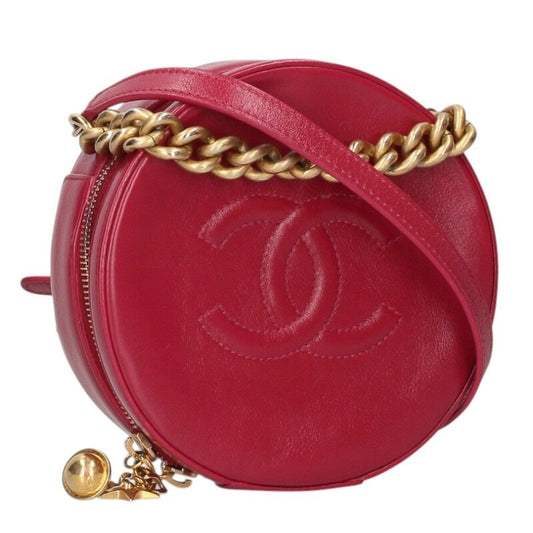 CHANEL Coco Mark Round Chain Shoulder Bag Size ONE SIZE