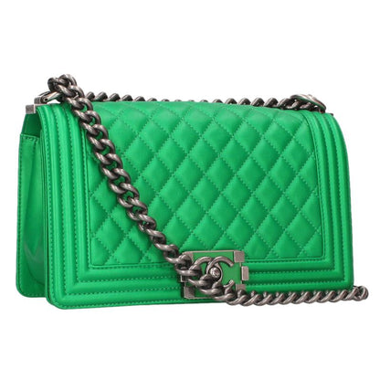 CHANEL Boy Chanel 25 Quilted Calfskin Shoulder Size ONE SIZE