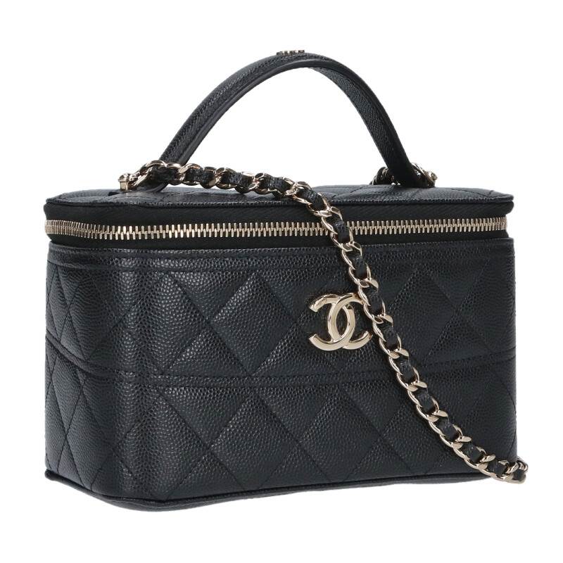CHANEL AP3012 Caviar Skin Vanity Chain Size ONE SIZE