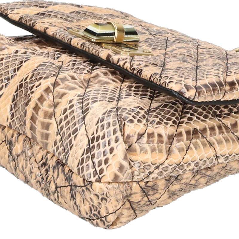 LANVIN Python All-Over Pattern Chain Shoulder Size ONE SIZE