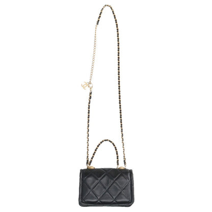 CHANEL Matelasse Mini Lambskin Chain Shoulder Size ONE SIZE